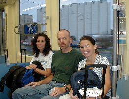 Barbara, Bootsie, BBQ enroute to airport