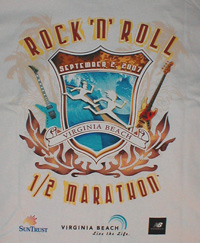 RNR Half Marathon shirt